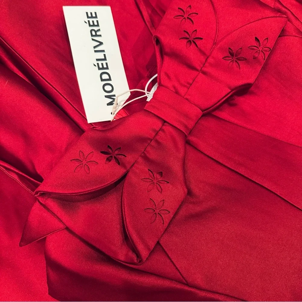 Elegant luxury designer evening dress NWT S/M - Picture 4 of 4